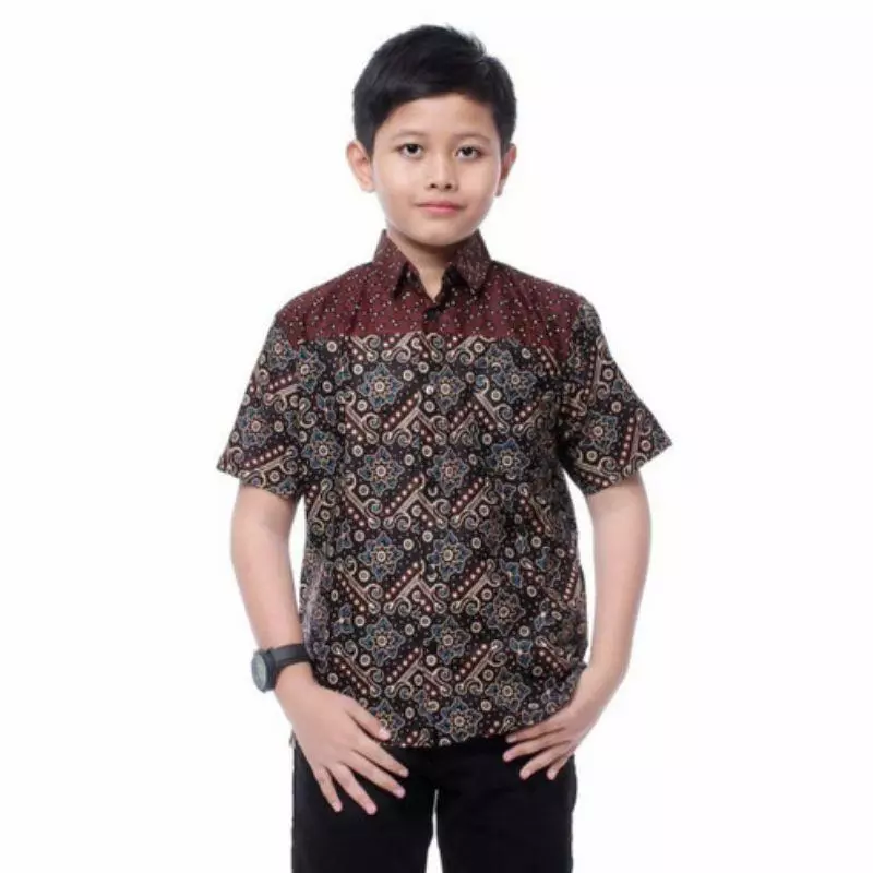 Kemeja Batik dan Celana Anak