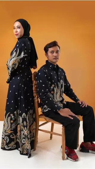 Batik Majapahit Couple Lengan Panjang BC Motif 48572