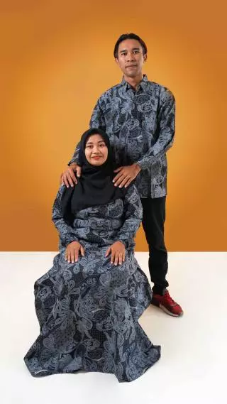 Batik Majapahit Couple Lengan Panjang BC Motif 231090