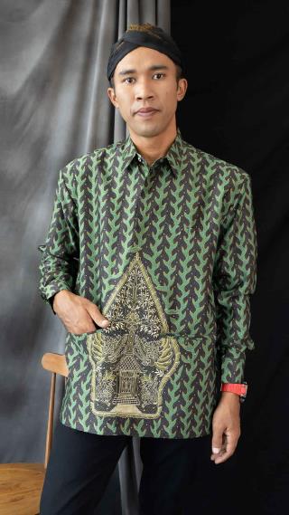 Jas Batik Dewasa Majapahit Lengan Panjang BC Furing Dormill Pola 1673