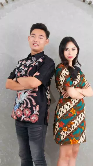 Dress Batik Wanita Dewasa Majapahit Lengan Pendek Motif 27481
