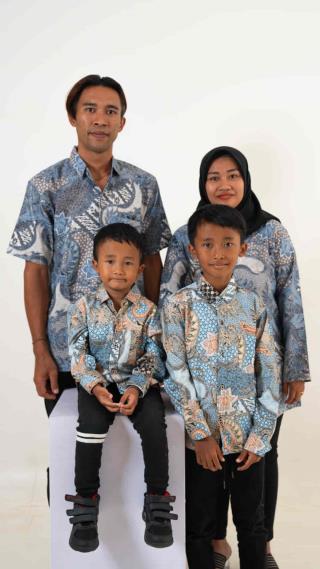 Kemeja Anak Batik Majapahit Lengan Panjang Motif 60079 (1)