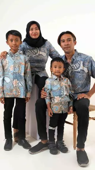 Kemeja Anak Batik Majapahit Lengan Panjang Motif 60079 (2)