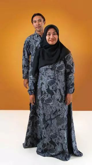 Gamis Dewasa Batik Majapahit  Couple Lengan Panjang BC Motif 231090