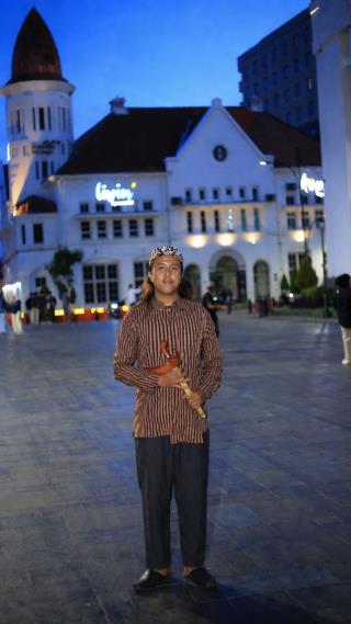 Lurik Pria Model Sorjan Coklat